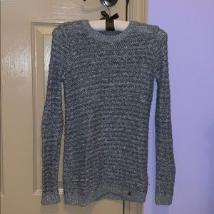 Gray and silver sweater